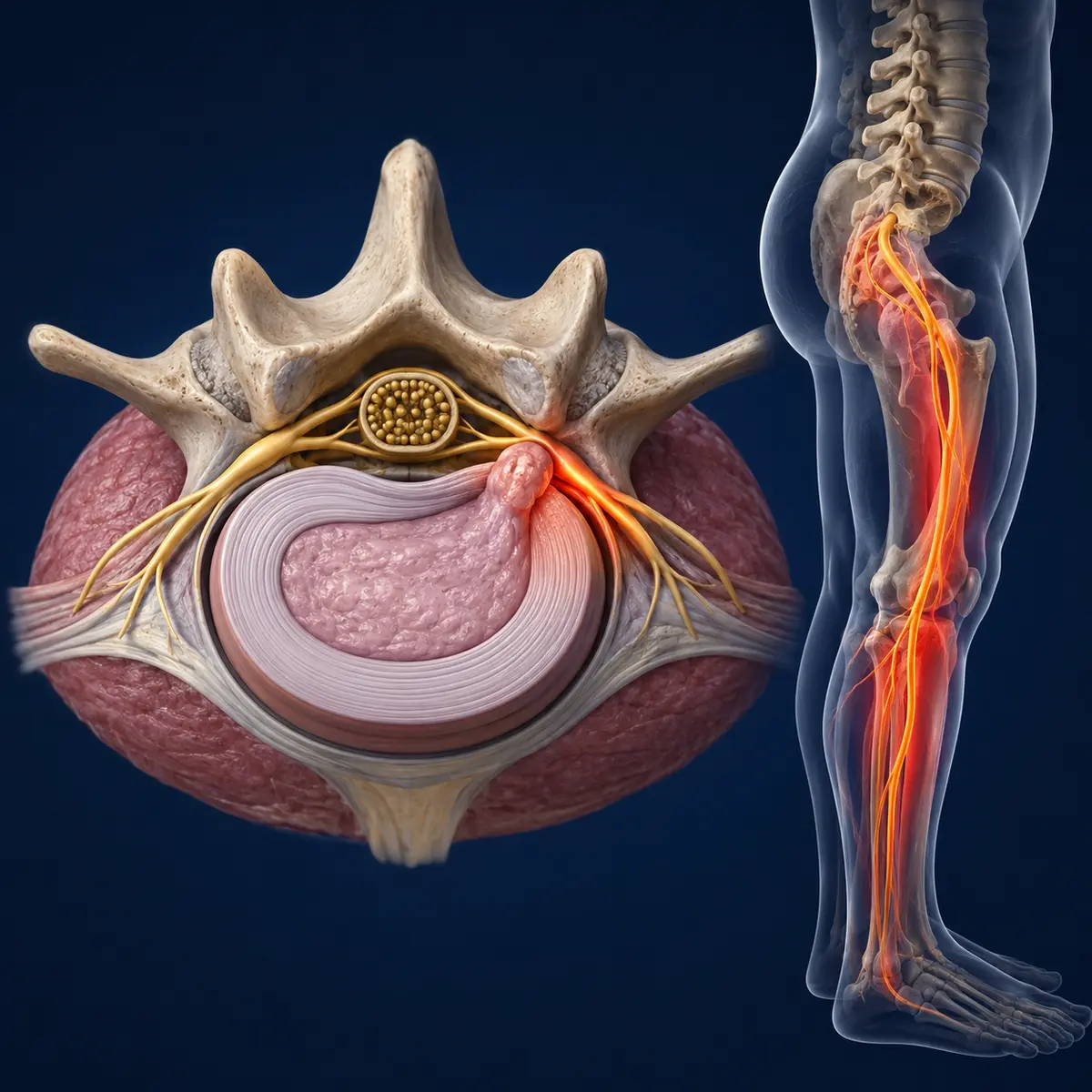 Lumbalradikulopathie: Symptome, Ursachen und Behandlungsoptionen