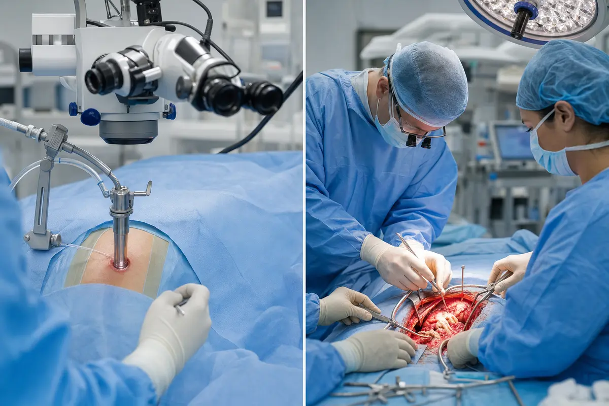 Minimalinvasive vs. offene Wirbelsäulenoperation: Was ist der Unterschied?