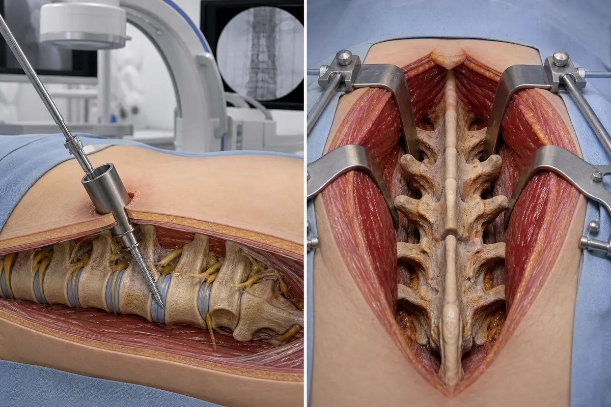 Minimalinvasive vs. offene Wirbelsäulenoperation: Was ist der Unterschied?
